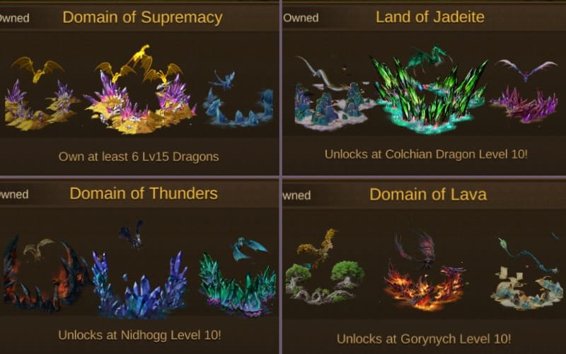 Evony Dragon Decorations