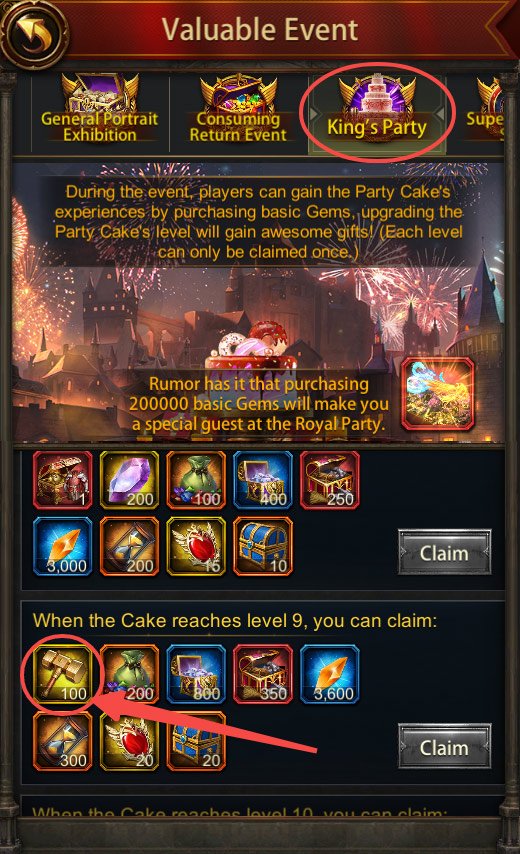 Get Hephaestus Hammer from King's Party