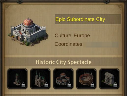 Historic City Spectacle in Europe Epic Subordinate City