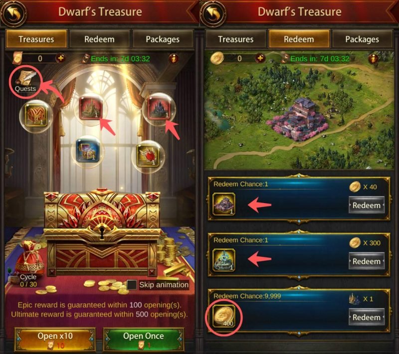 St. Patrick's Day Dwarf's Treasure Event