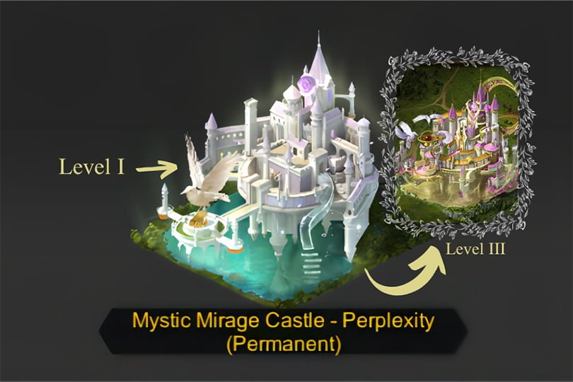 Evony Triumphal Celebration Mystic Mirage Castle Level I & Level III