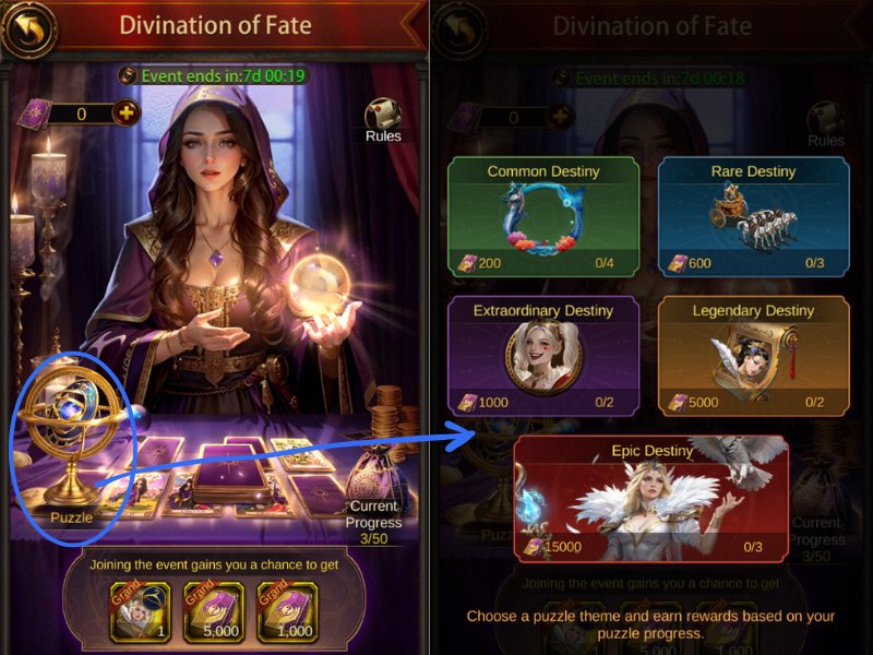 Evony New Divination of Fate Event