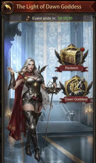 Get Evony Idunn from The Light of Dawn Goddess