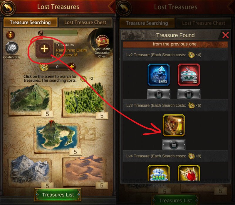 Get General Token from Lost Treasure