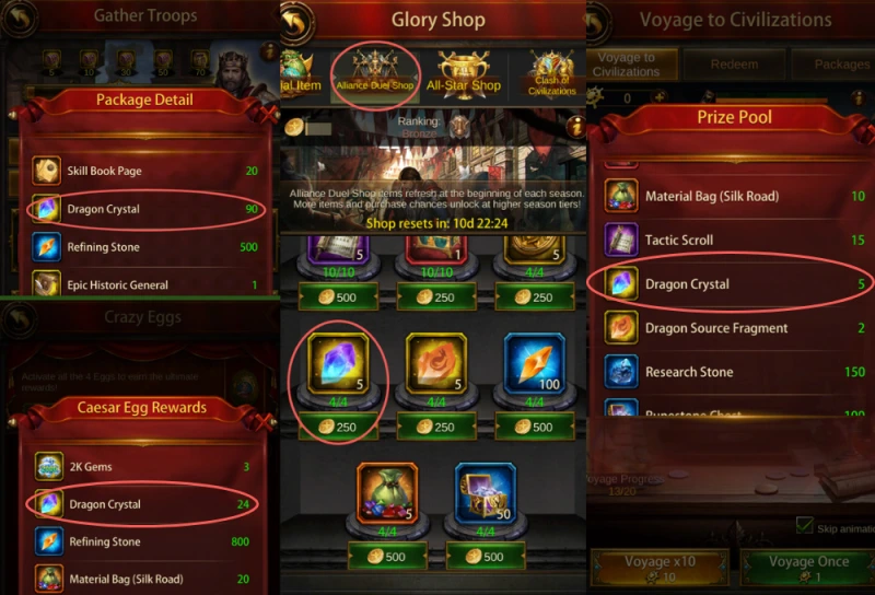 Get Evony Dragon Crystal